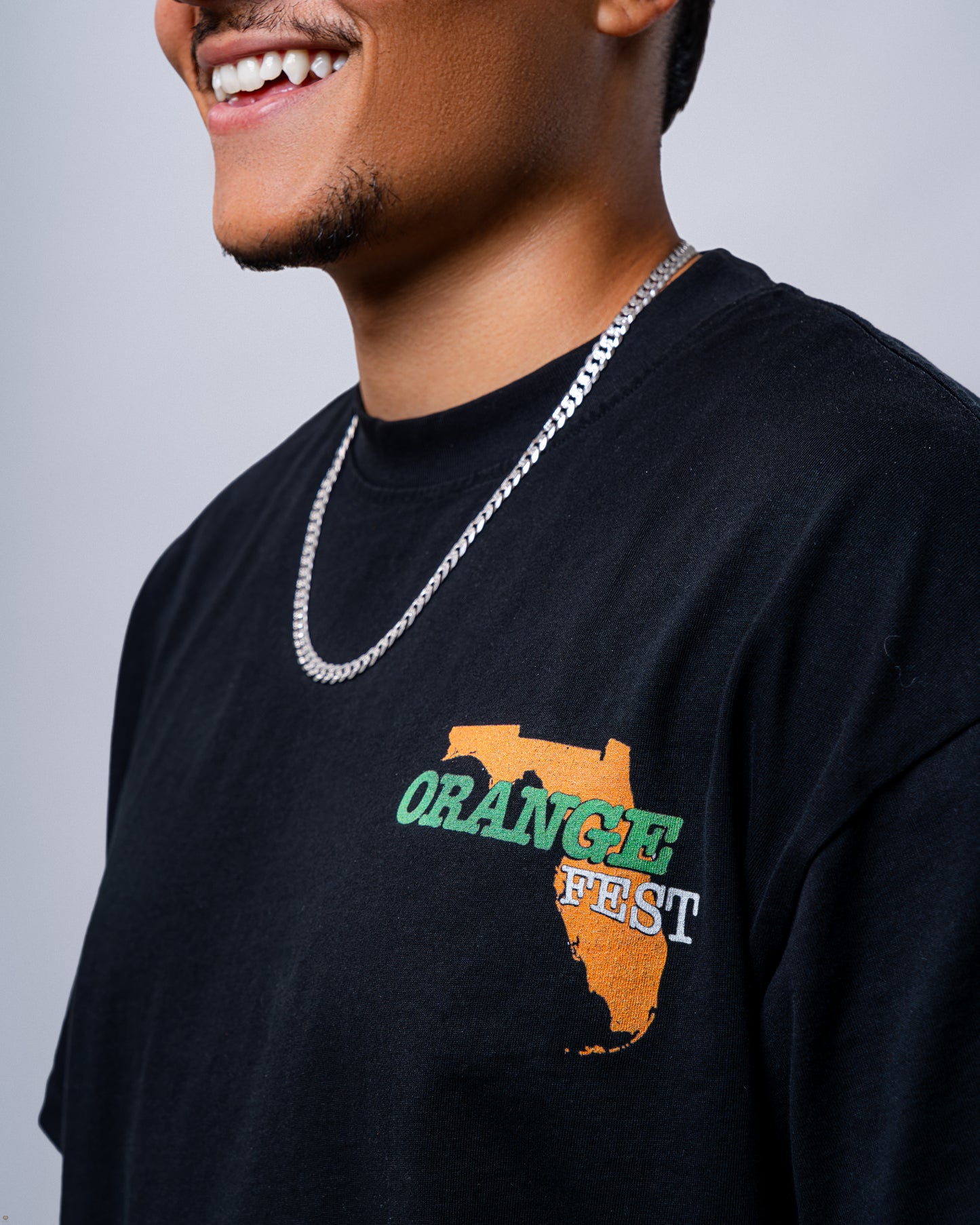 Orange Fest Florida Tee - Black