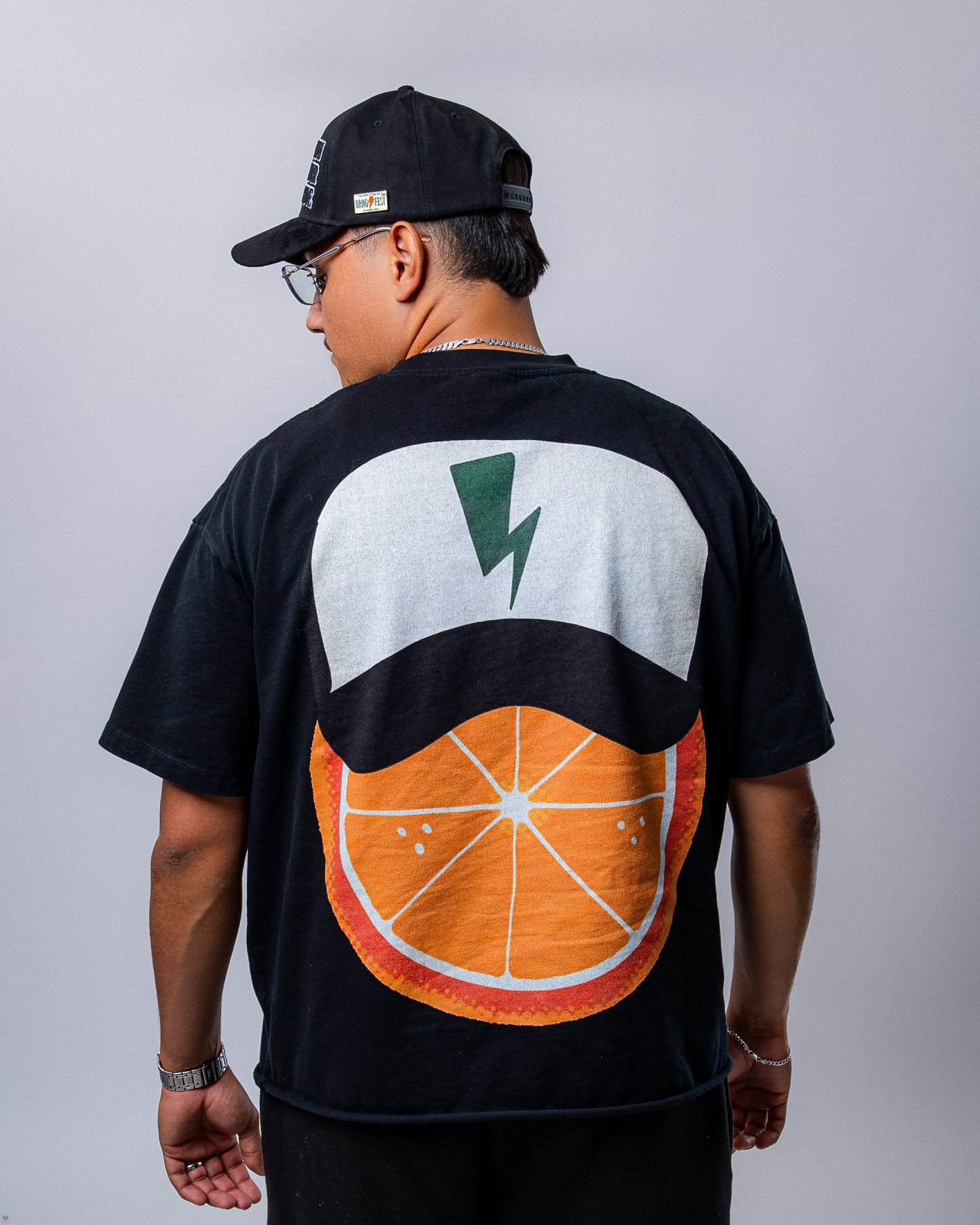 Orange Fest Florida Tee - Black