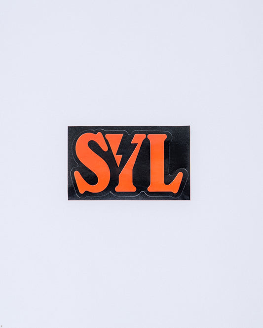 SYL Logo Sticker – Orange & Black